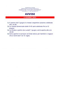 6-GIUGNO-AVVISI